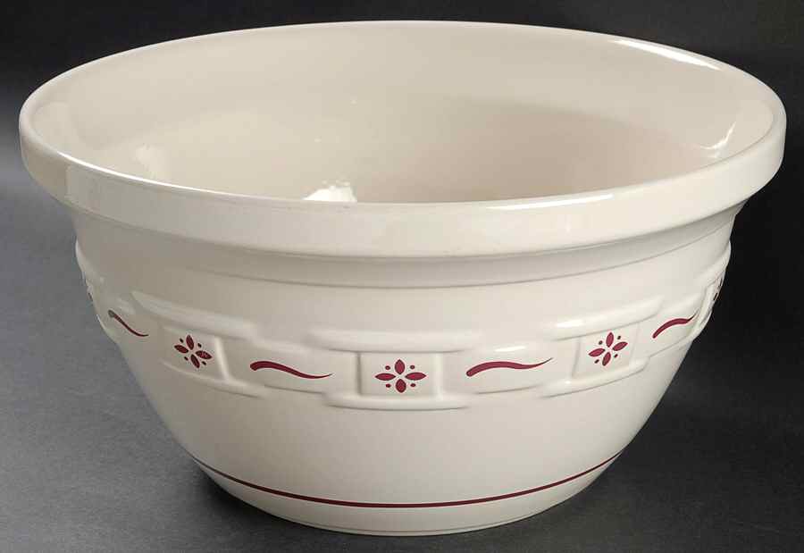 Woven Traditions Red 11" Mixing Bowl by Longaberger-1