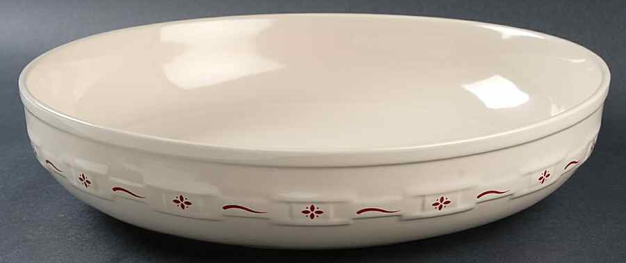 Woven Traditions Red 13" Round Serving Bowl by Longaberger-1