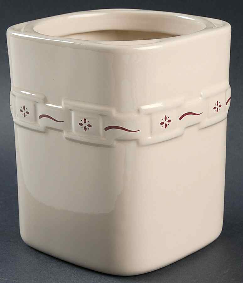 Woven Traditions Red Medium Square Canister No Lid by Longaberger-1