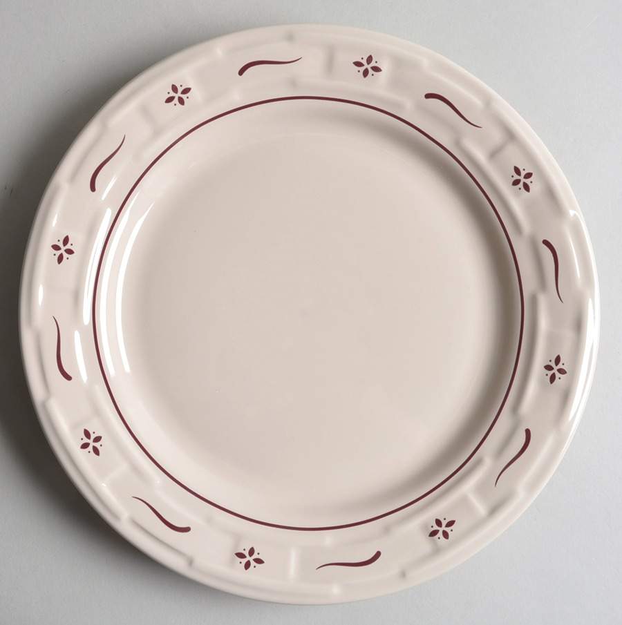 Woven Traditions Red Dinner Plate by Longaberger-1