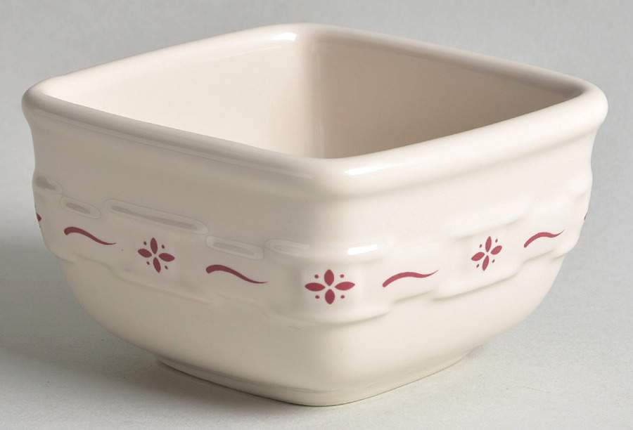 Woven Traditions Red Dessert Bowl by Longaberger-1