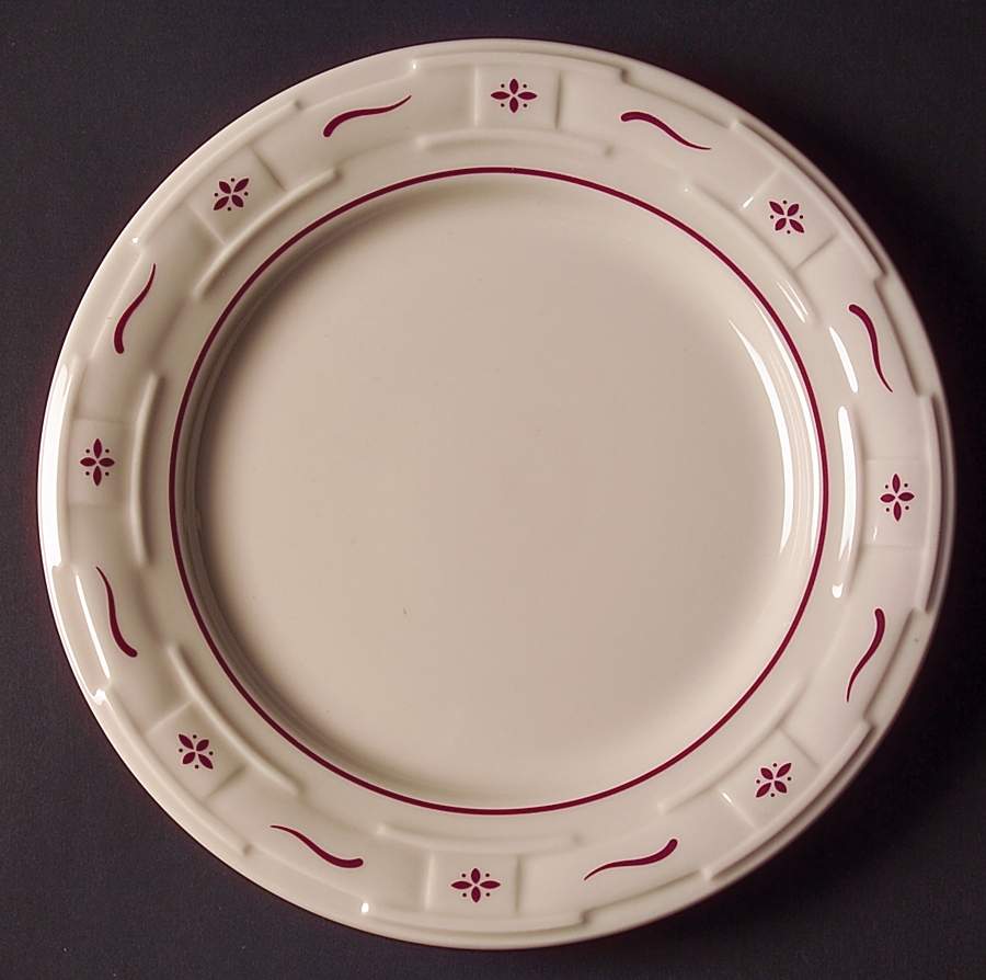 Woven Traditions Red Luncheon Plate by Longaberger-1