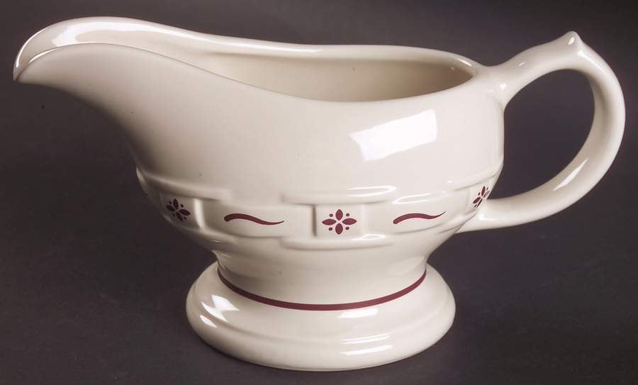 Woven Traditions Red Gravy Boat by Longaberger-1