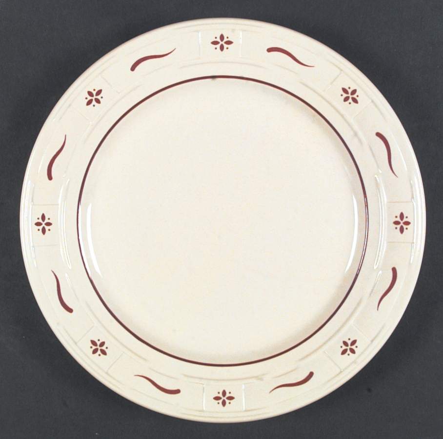 Woven Traditions Red Dinner Plate by Longaberger-1
