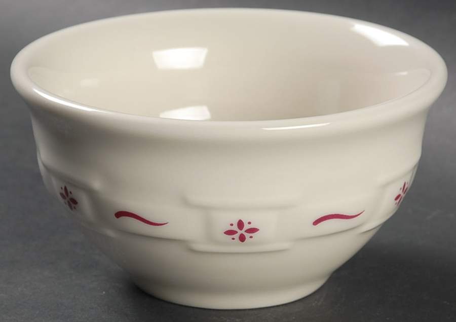 Woven Traditions Red Dessert Bowl by Longaberger-1