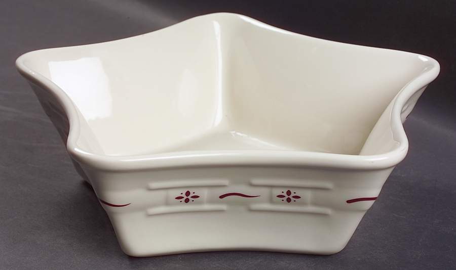 Woven Traditions Red Star Shaped Bowl by Longaberger-1