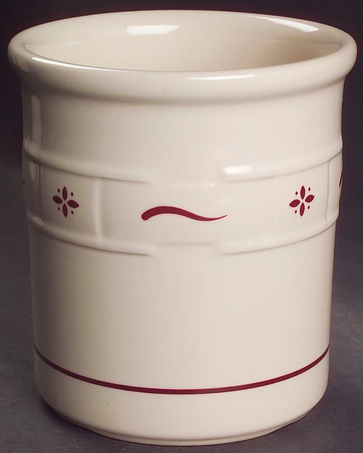 Woven Traditions Red 5" Utensil Holder by Longaberger-1