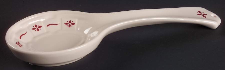 Woven Traditions Red Spoon Rest/Holder (Holds 1 Spoon) by Longaberger-1