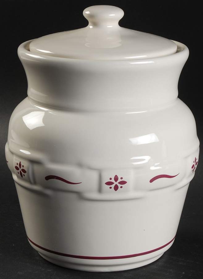 Woven Traditions Red Small Canister & Lid by Longaberger-1