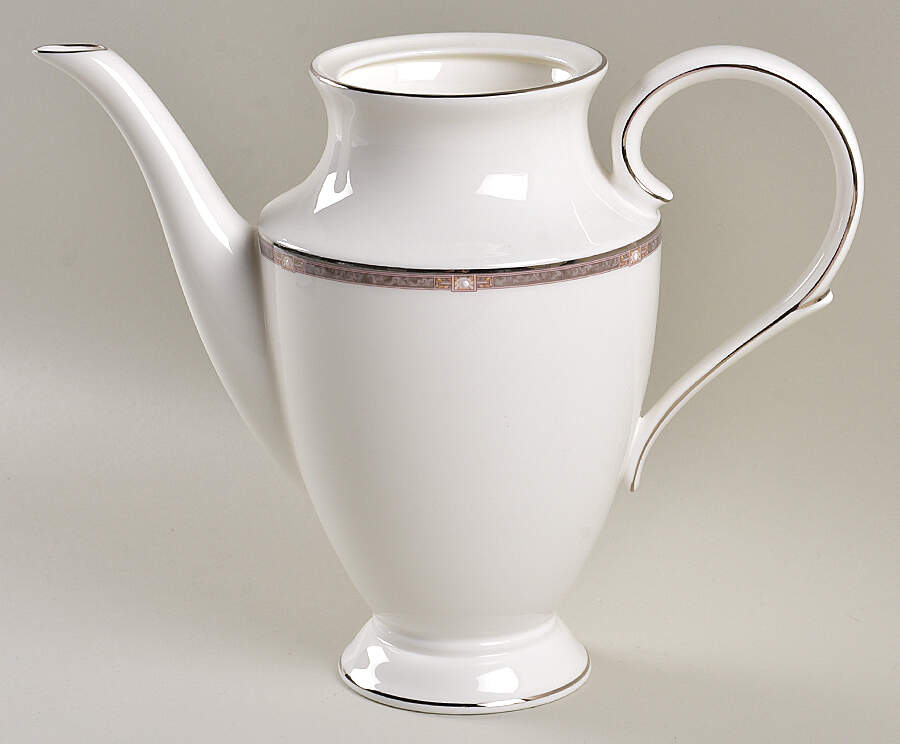 Pearlescence Platinum Coffee Pot No Lid by Lenox-1