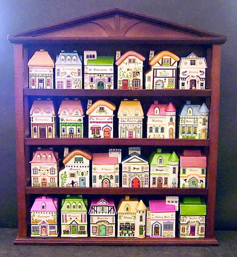 Canterbury Crossing (Giftware) Spice Jar Set with Wood Stand by Lenox-1