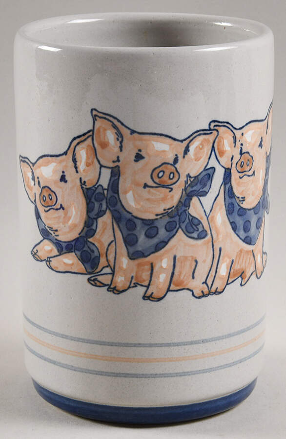Precious Pigs Utensil Holder by Louisville-1
