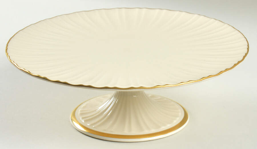 Fluted Collection 10" Diameter Pedestal Cake Stand by Lenox-1