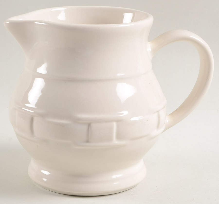 Woven Traditions Ivory 32 Oz Pitcher by Longaberger-1