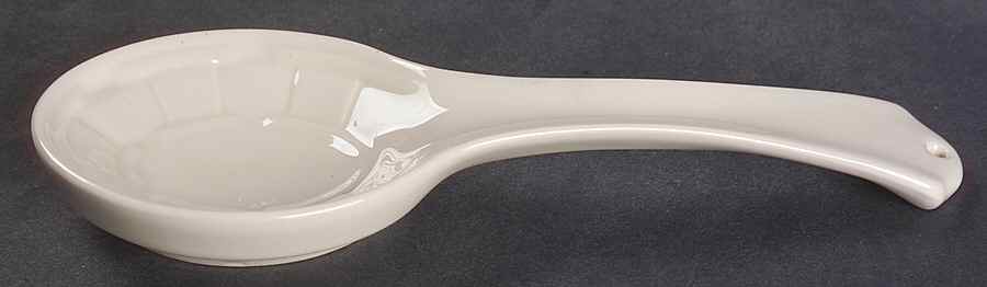 Woven Traditions Ivory Spoon Rest/Holder (Holds 1 Spoon) by Longaberger-1