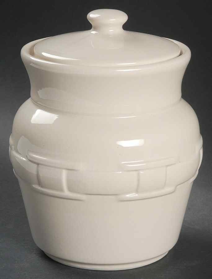 Woven Traditions Ivory Small Canister & Lid by Longaberger-1