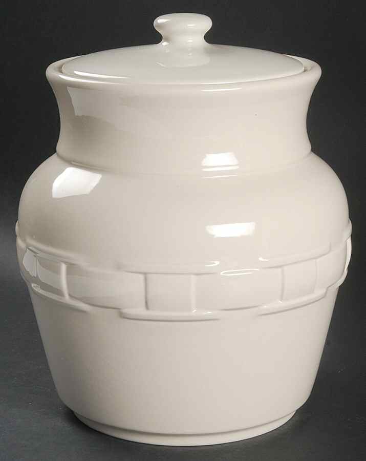 Woven Traditions Ivory Extra Large Canister & Lid by Longaberger-1