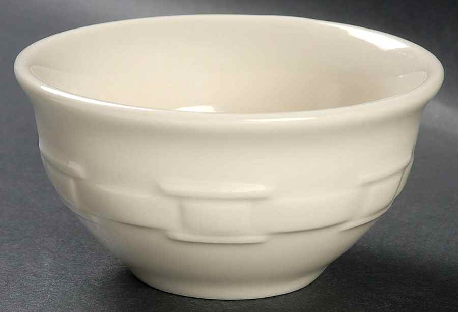 Woven Traditions Ivory Dessert Bowl by Longaberger-1