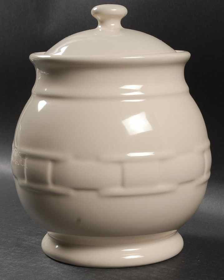 Woven Traditions Ivory Large Canister & Lid by Longaberger-1
