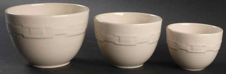 Woven Traditions Ivory (3 Piece) Nesting Bowl Set (3", 4", 5") by Longaberger-1