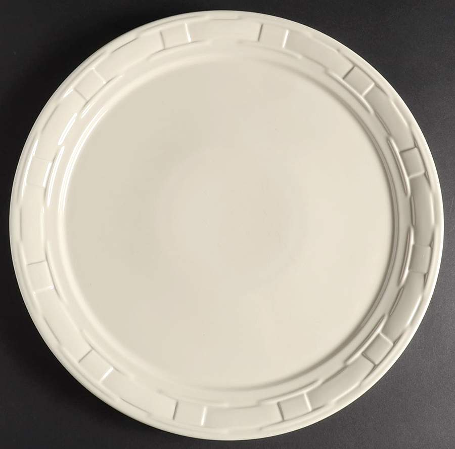 Woven Traditions Ivory 14" Chop Plate (Round Platter) by Longaberger-1