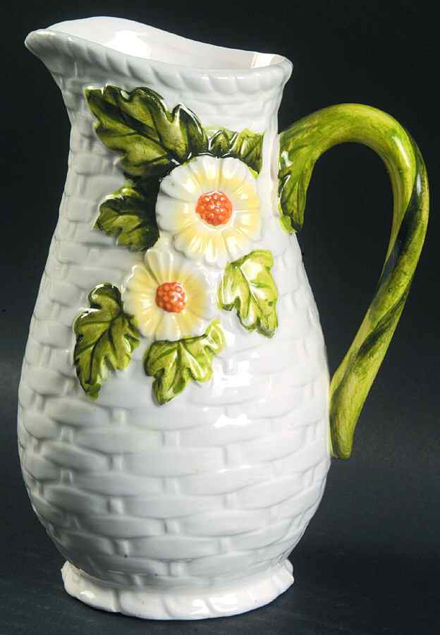 Rustic Daisy 18 Oz Pitcher by Lefton-1