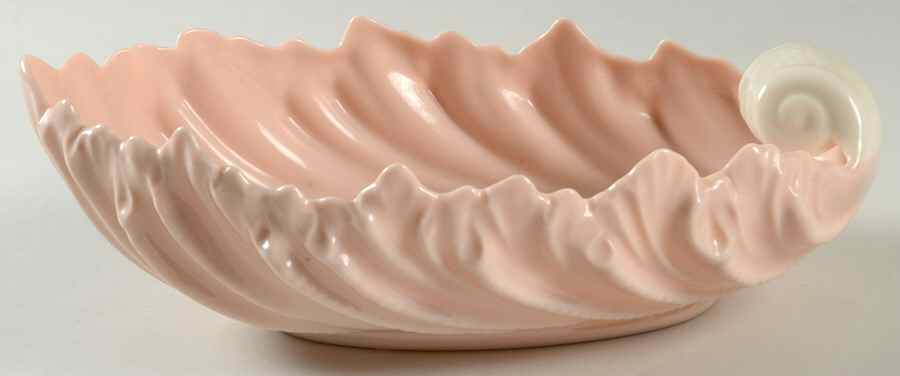Shell Bowl Collection Pink and White 9" Shell Shaped Bowl by Lenox-1