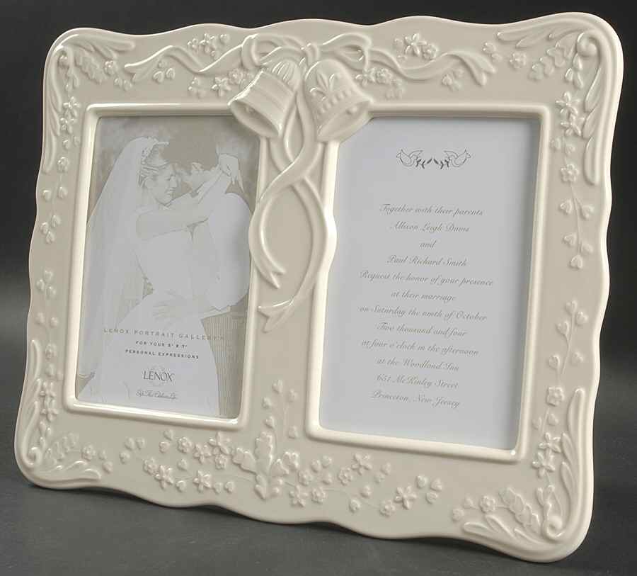 Wedding Promises Collection Double Frame-Holds 5" X 7" by Lenox-1