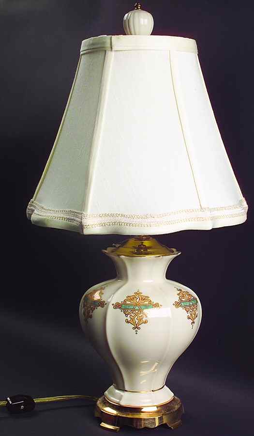 Catalan Collection 19" Electric Lamp & Shade by Lenox-1