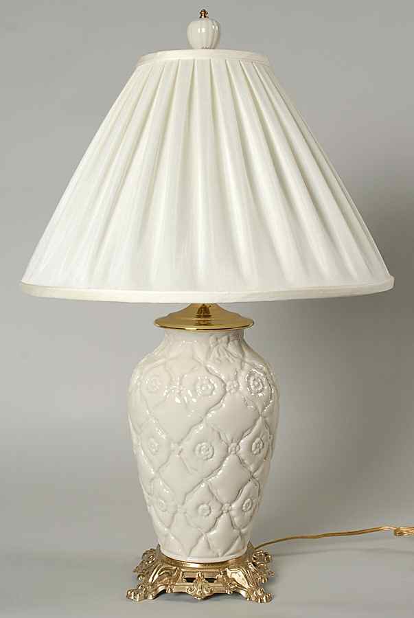 Buttons & Bows Collection 22" Electric Lamp & Shade by Lenox-1