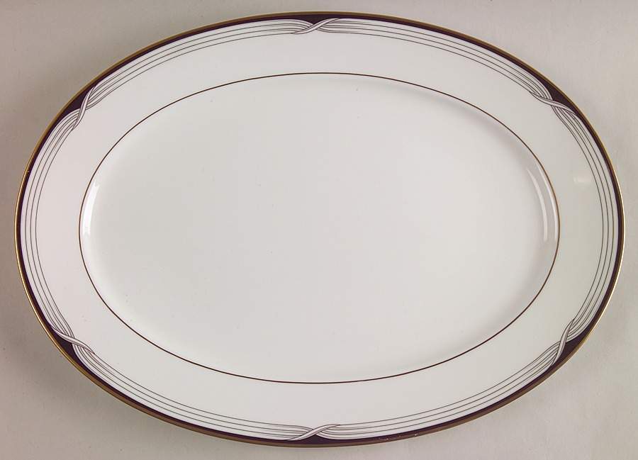 Erica (Japan Backstamp Mark) 14" Oval Serving Platter by Lenox-1