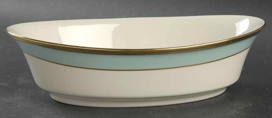 Aquamarine 10" Oval Vegetable Bowl by Lenox-1