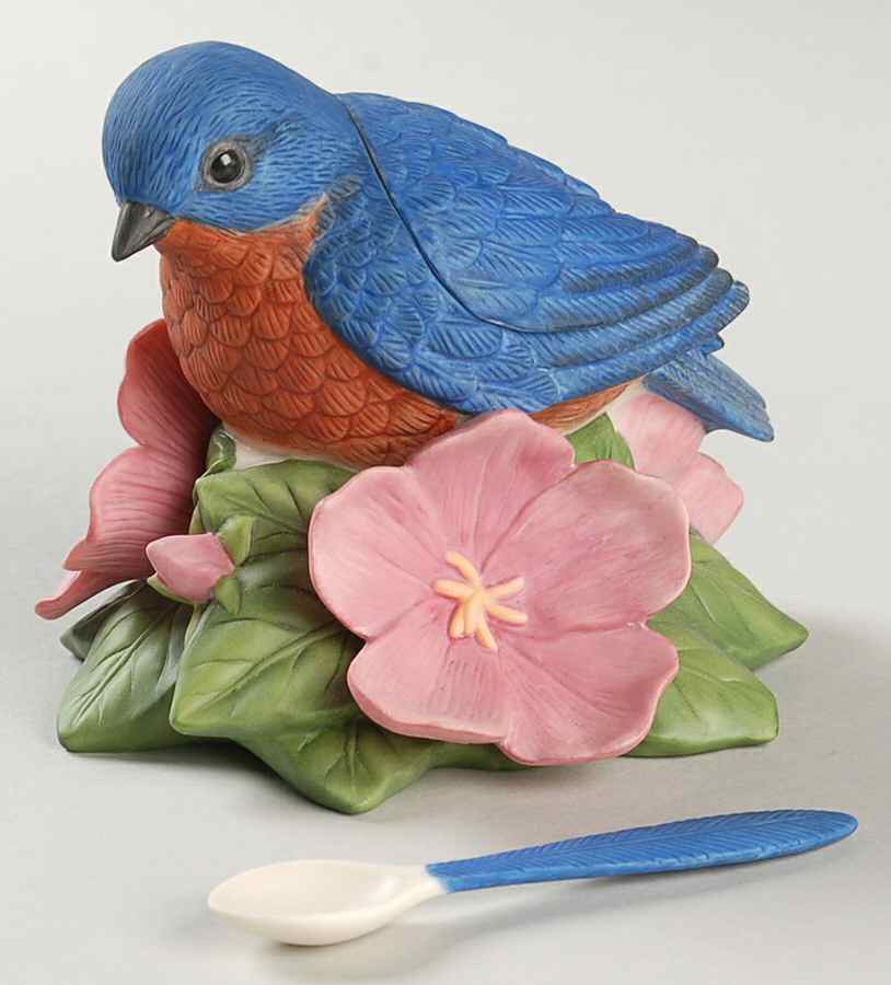 Summer Greetings  Figural Sugar Bowl with Lid & Spoon by Lenox-1