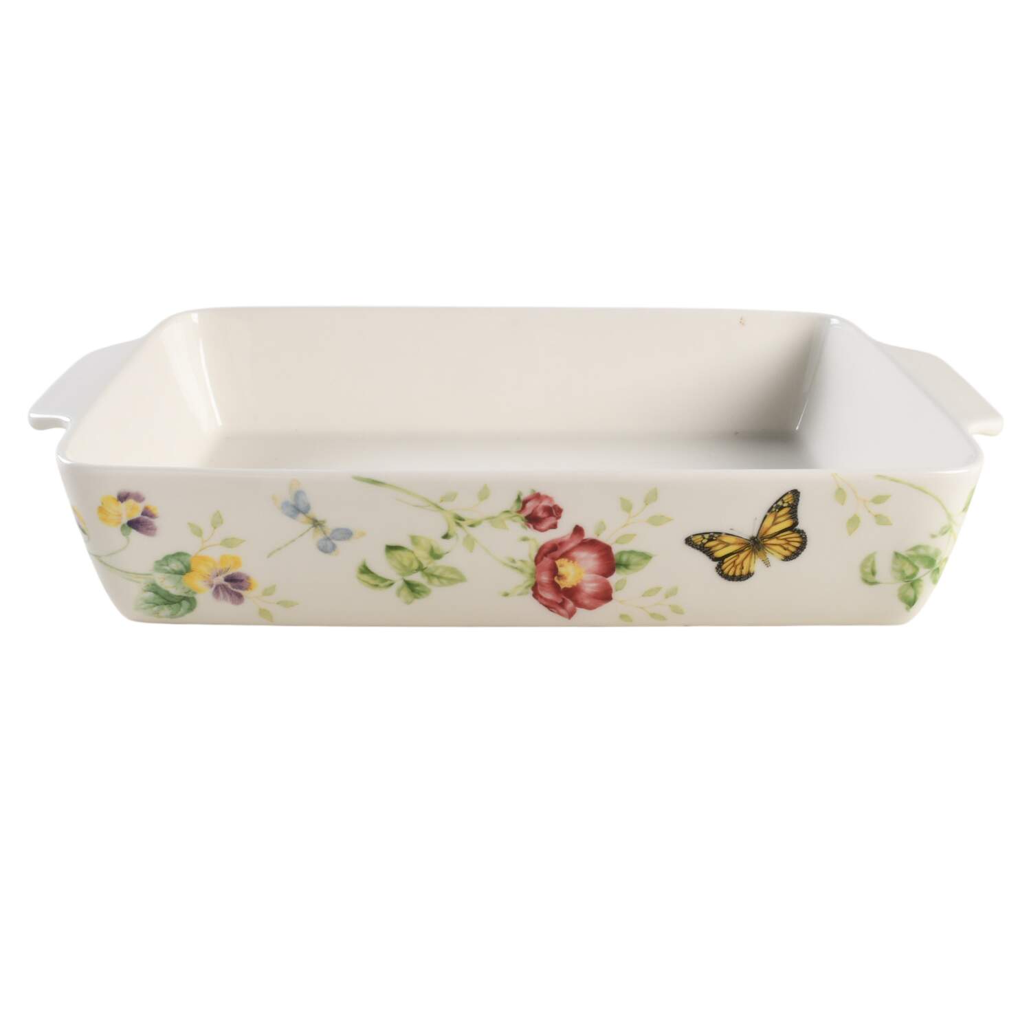Butterfly Meadow 15" Rectangular Baker by Lenox-1