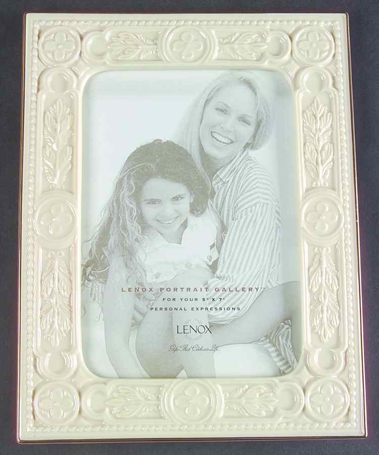 Fleur De Lis Collection Sculptured Frame-Holds 5" X 7" by Lenox-1