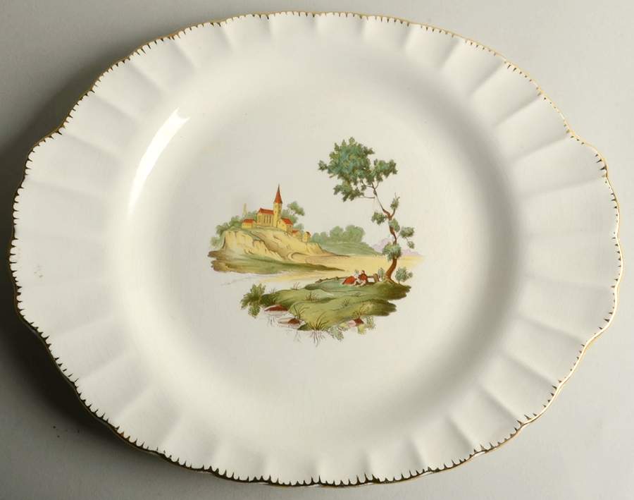 Chateau France (FIligree 1KGFE) 12" Oval Serving Platter by Limoges-American-1