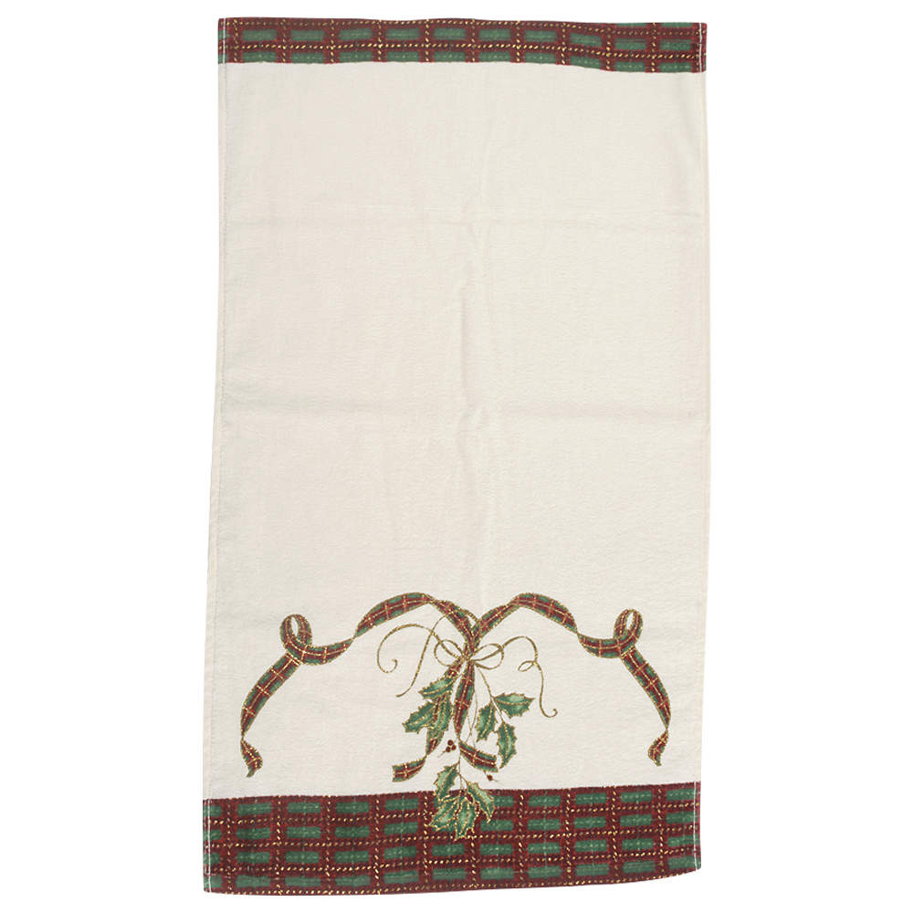 Holiday Nouveau Gold Cloth Hand Towel by Lenox-1