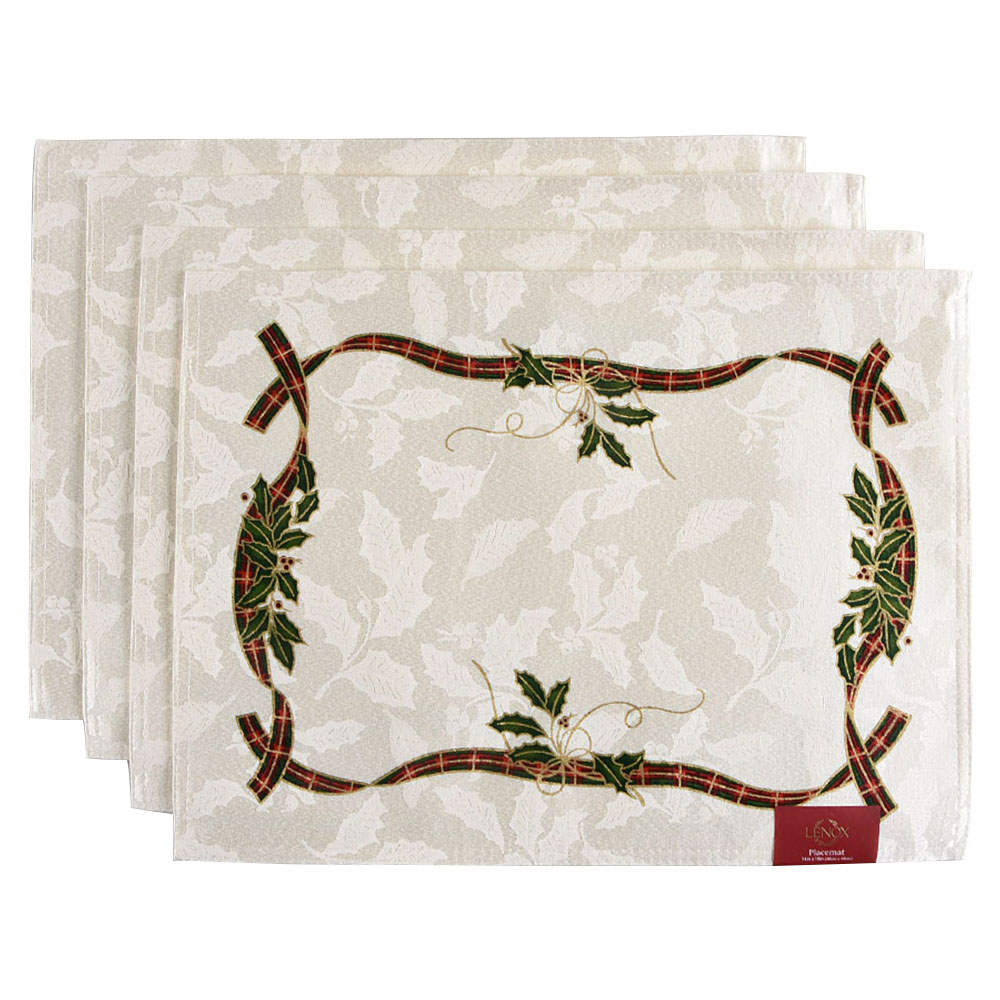 Holiday Nouveau Gold Cloth Placemat - Set of 4 by Lenox-1