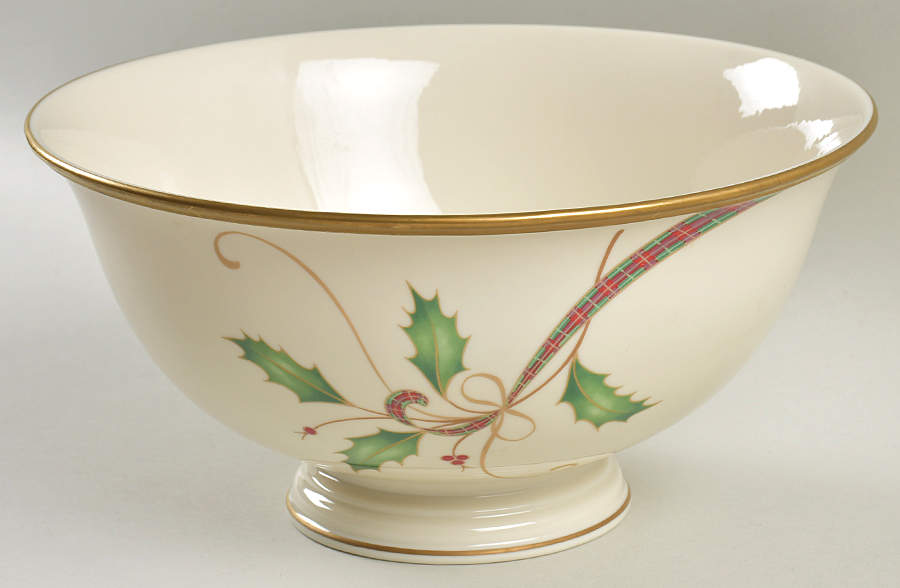 Holiday Nouveau Gold 10" Large Salad Serving Bowl by Lenox-1