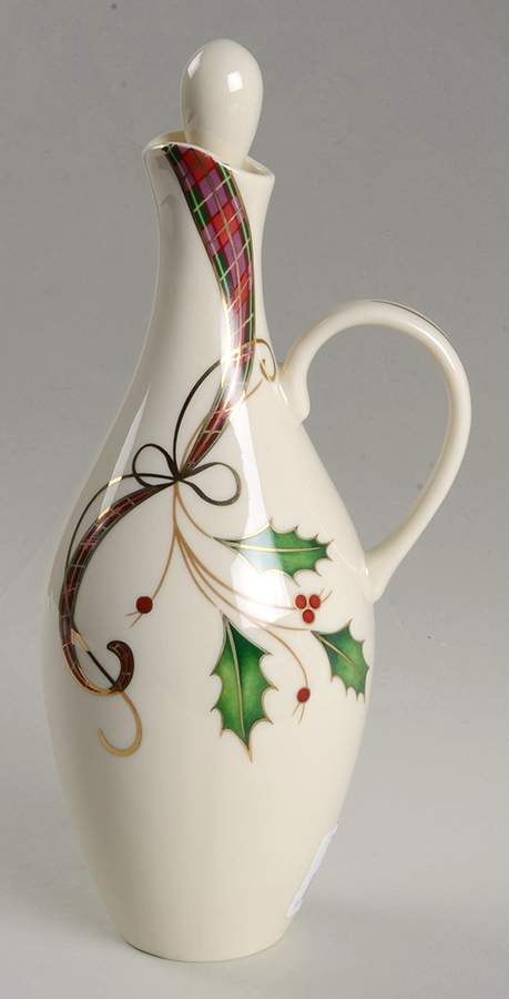 Holiday Nouveau Gold Oil Jar/Cruet & Stopper by Lenox-1