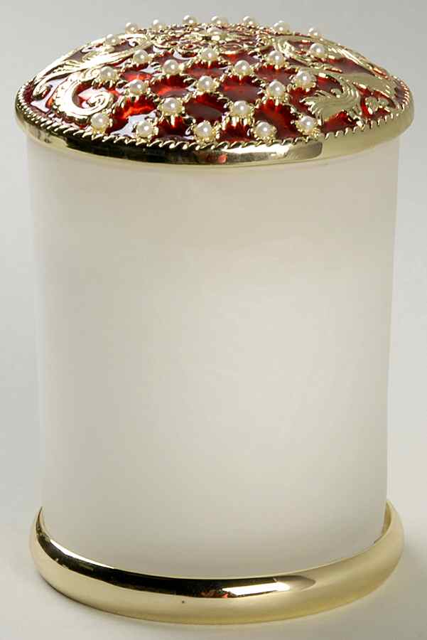 Holiday Nouveau Gold Candle Votive with Metal Lid & Base by Lenox-1