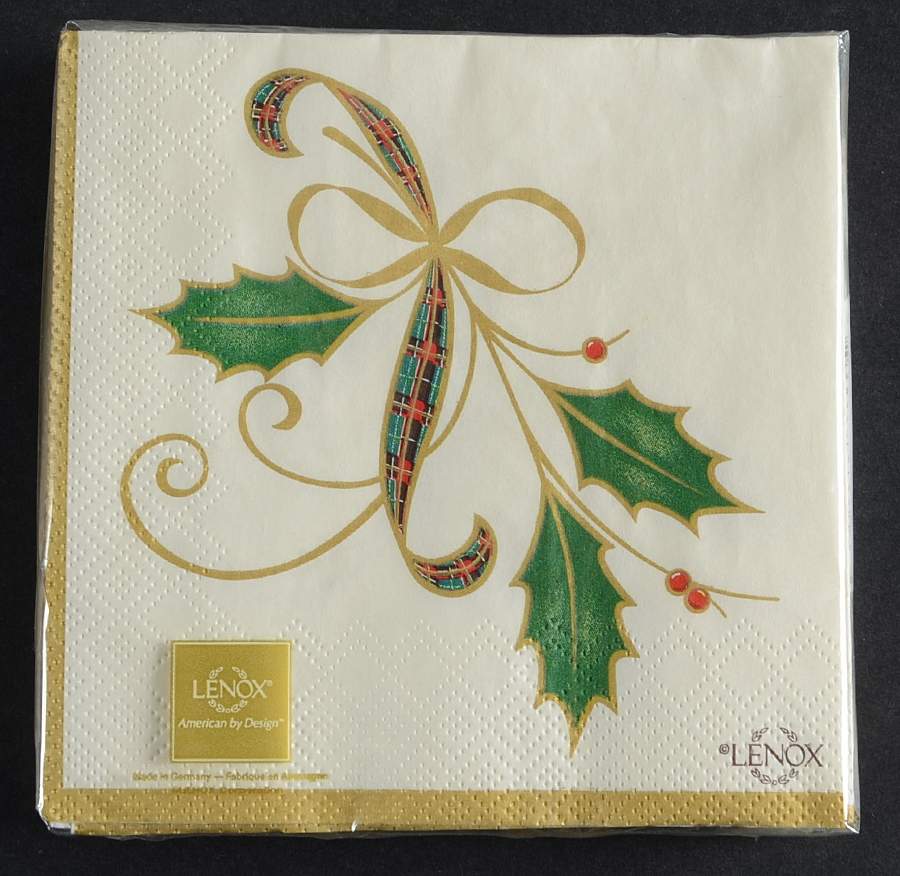 Holiday Nouveau Gold Package of Paper Cocktail Napkins by Lenox-1