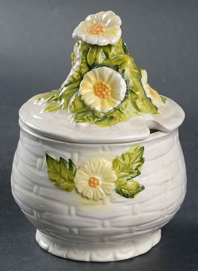 Daisytime Jam/Jelly & Lid by Lefton-1