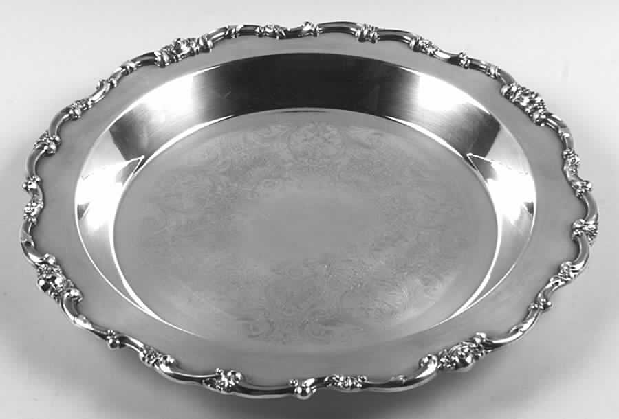 Modern Victorian (Silverplate, Hollowware) Silverplate Buffet Dish/Tray by Lunt Silver-1