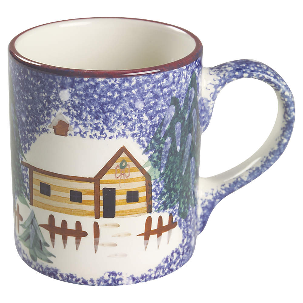 Holiday Mountain Lodge Mug by Livingquarters-1