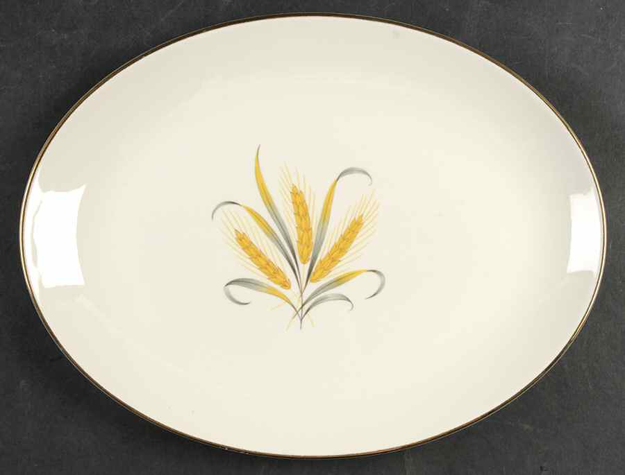 Fieldcrest 11" Oval Serving Platter by Lifetime-1