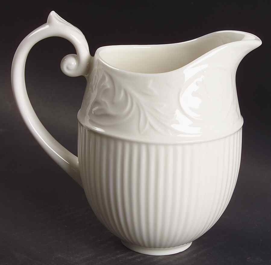 White Linen Large Gravy Boat/Pitcher by Lenox-1