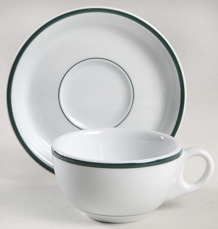Bistro Flat Cup & Saucer Set by Lubiana-1