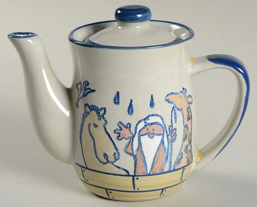 Noah's Ark Child's Teapot & Lid by Louisville-1