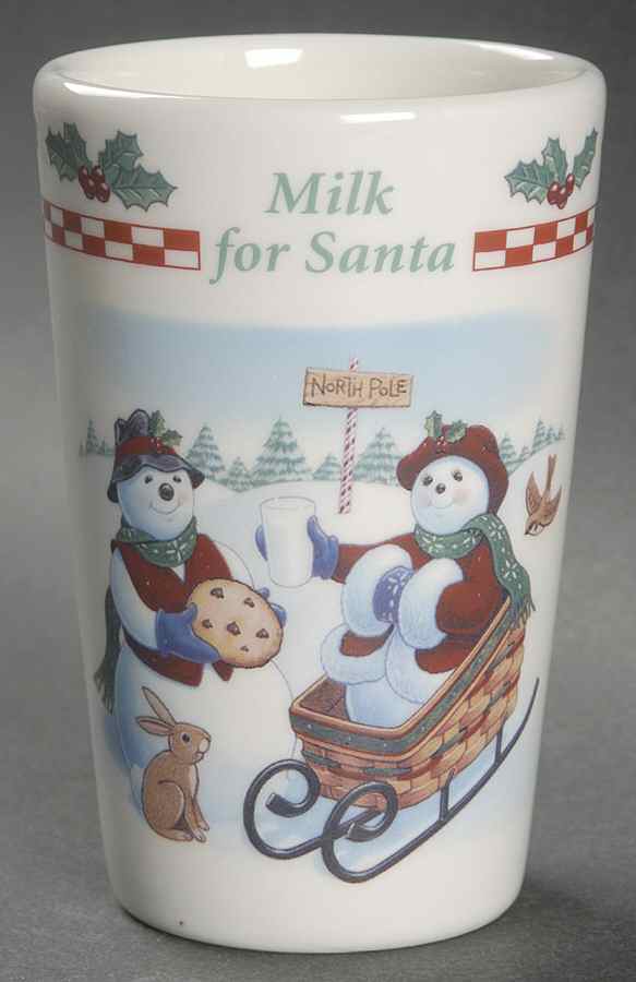 Sleigh Bell & Chilly Tall China Tumbler by Longaberger-1